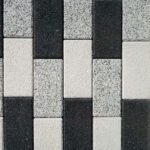 Тротуарная плитка Кирпич Б.2.П.8см 200х100х80 стоунмикс Белый с Черным