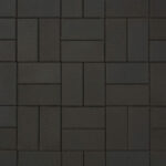Тротуарная плитка Кирпич А.2.П.4см 200х100х40 стандарт Черный
