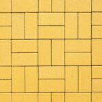 Тротуарная плитка Кирпич Б.2.П.10см 200х100х100 стандарт Желтый