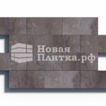 Тротуарная плитка Б.5.П.8см 600х300х80 гладкий колормикс Хаски