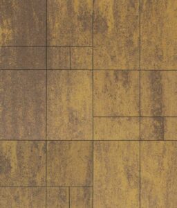 Тротуарная плитка Грандо Б.9.Фсм.6 гладкий листопад Янтарь