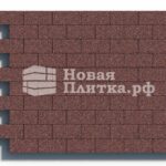 Тротуарная плитка Кирпич Б.2.П.6см 200х100х60 гранит плюс Красный