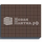 Тротуарная плитка Квадрат Б.3.К.6см 100х100х60 гладкий Коричневый