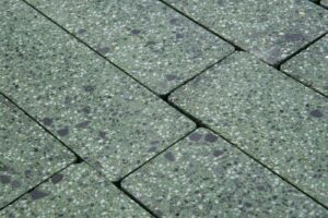 Тротуарная плитка Готика Granite FINO, Порфир, Полигональ, 893х780х80 мм
